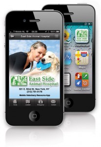 screen shot of vetnetwork veterinary hospital apps