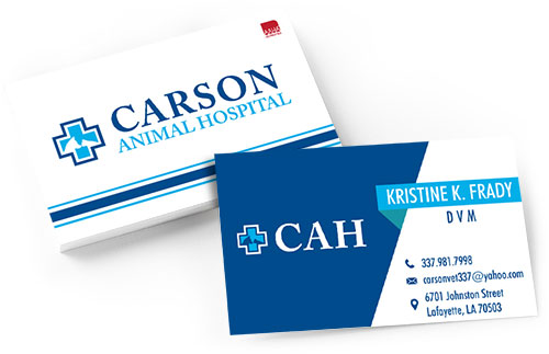 veterinary hospital business cards