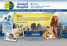 hospital portfolio websites animal pm am