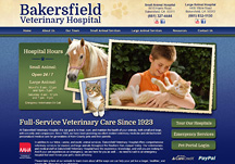 custom veterinary hospital website