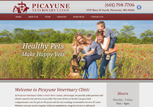 custom veterinary hospital website